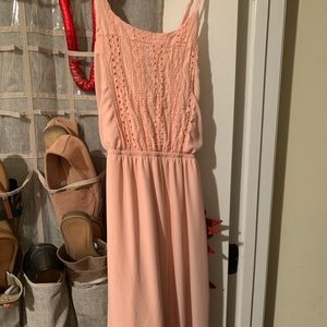 Light pink maxi dress
